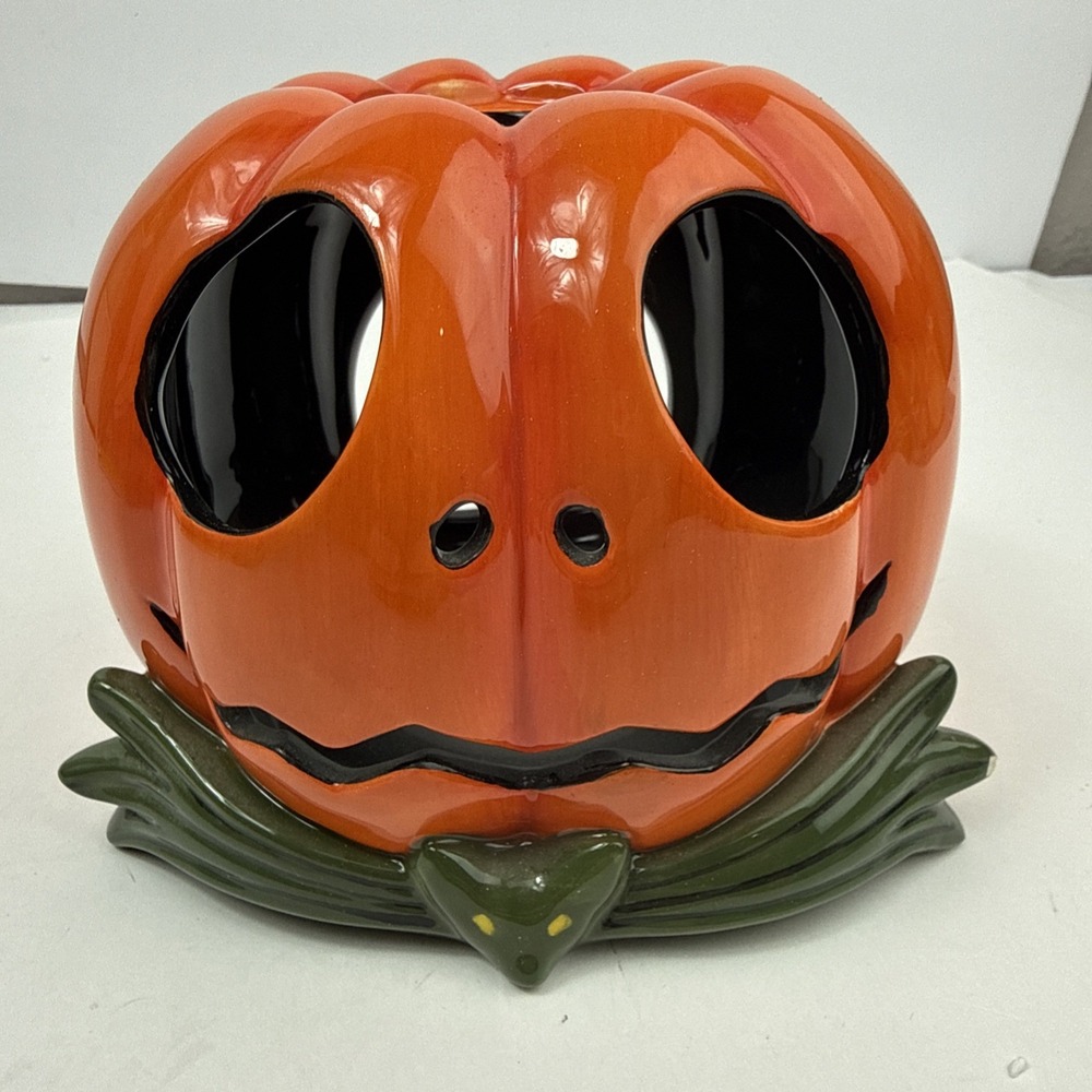 Disney Nightmare Before Christmas Jack Skellington Pumpkin Candle Holder Lantern